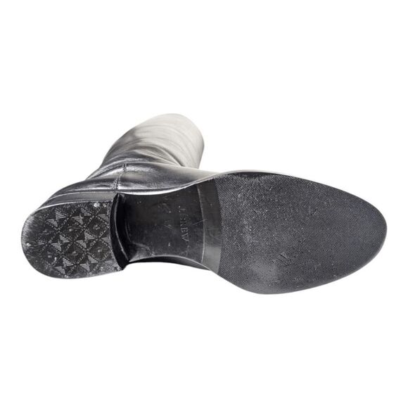 J CREW Field Black Leather Riding Boot Size 8.5 - Picture 8 of 13